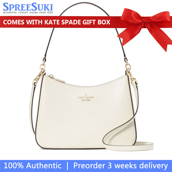 Kate Spade Crossbody Bag Sling Madison Saffiano Leather Shoulder Bag Meringue Off White # KH397