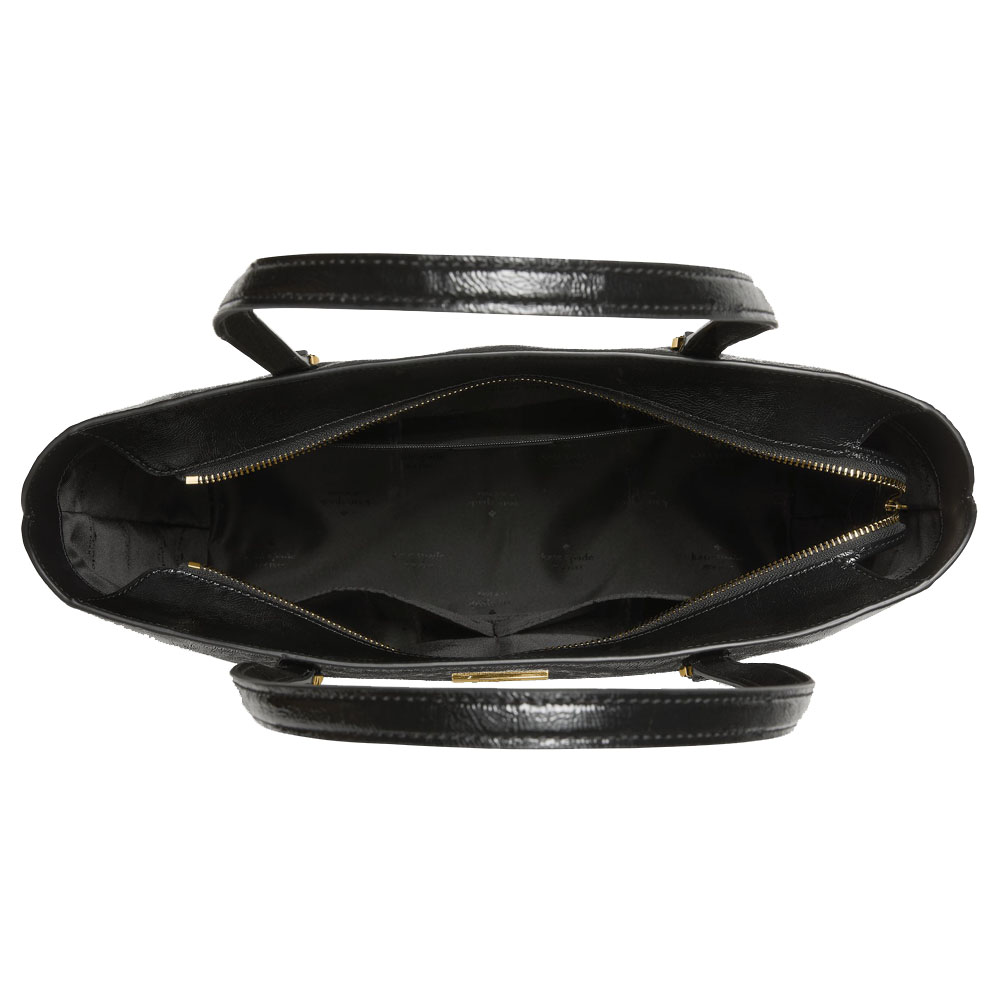 Kate Spade Bridget Crinkle Patent Large Tote Black # KM674