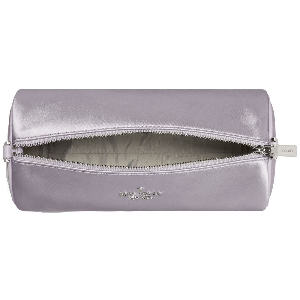 Kate Spade Roulette Satin Mini Convertible Crossbody Gravel Grey # KN204