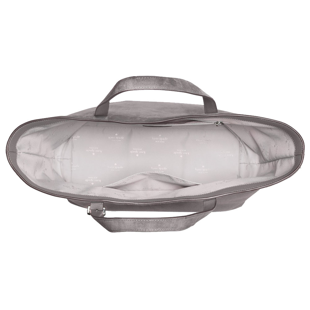 Kate Spade 454 Suede Large Tote Hare Grey # KM714