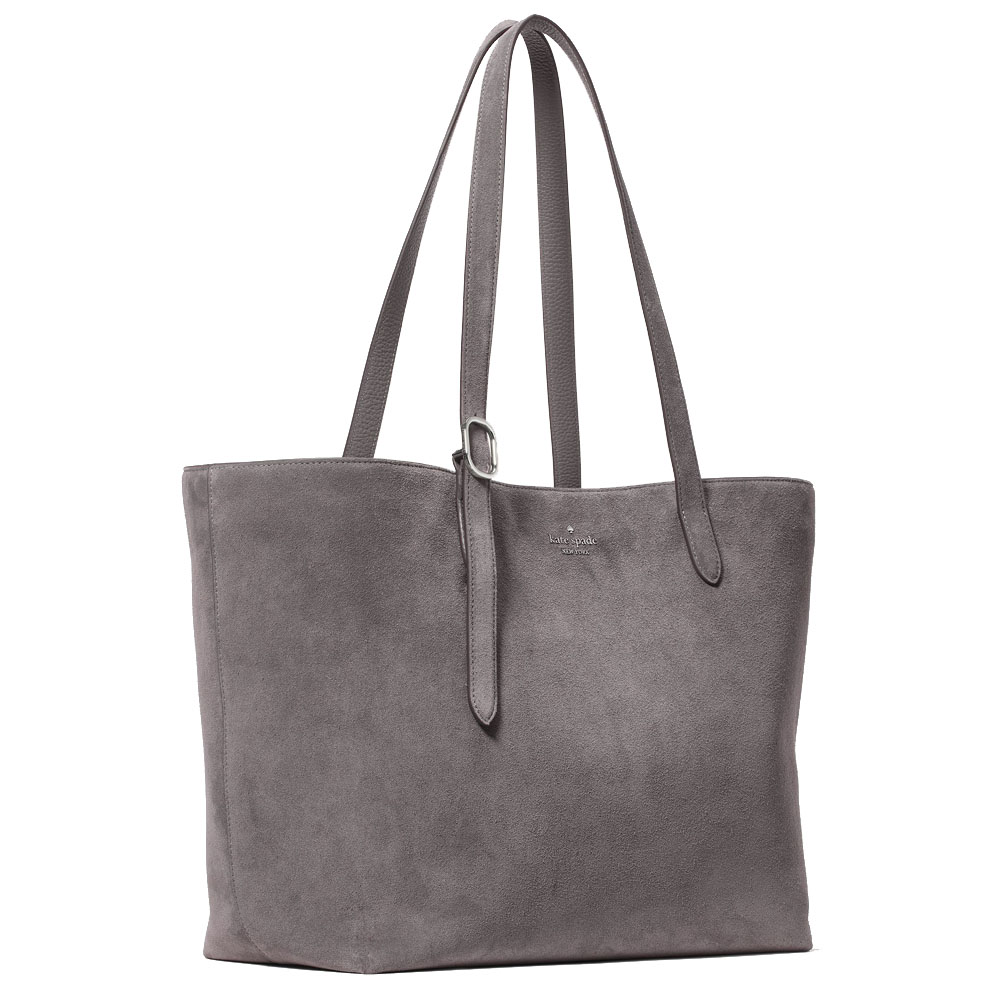 Kate Spade 454 Suede Large Tote Hare Grey # KM714