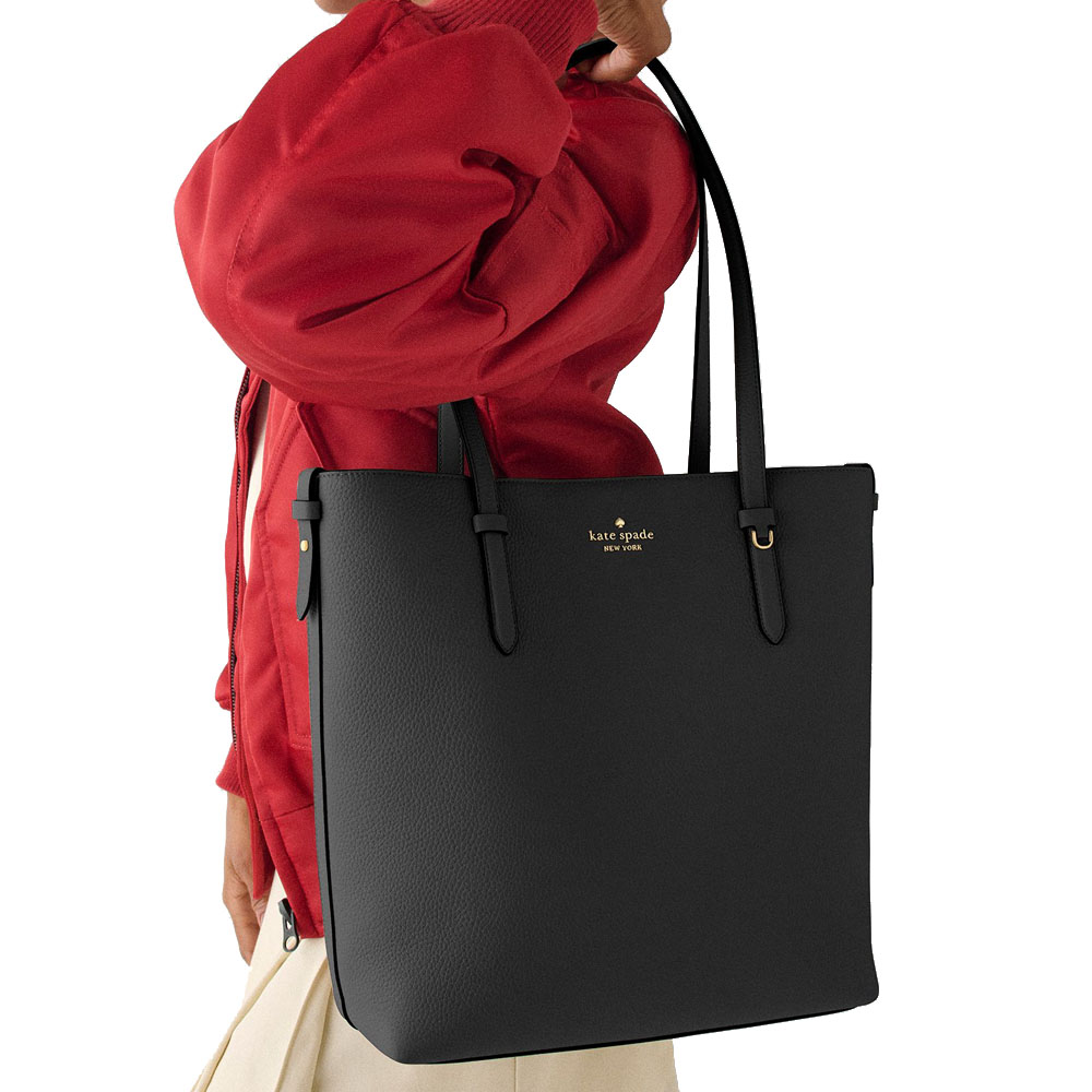 Kate Spade Juliette Leather Medium Tote Black # KN188