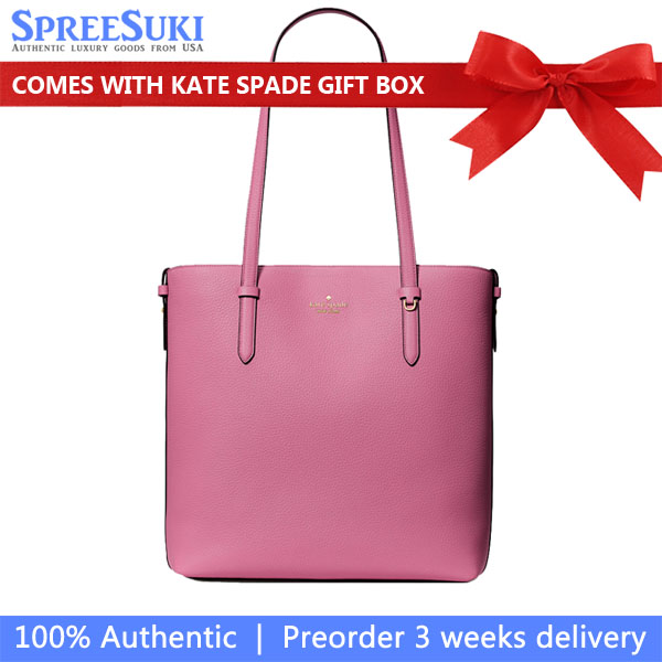 Kate Spade Juliette Leather Medium Tote Nouveau Rose Pink # KN188