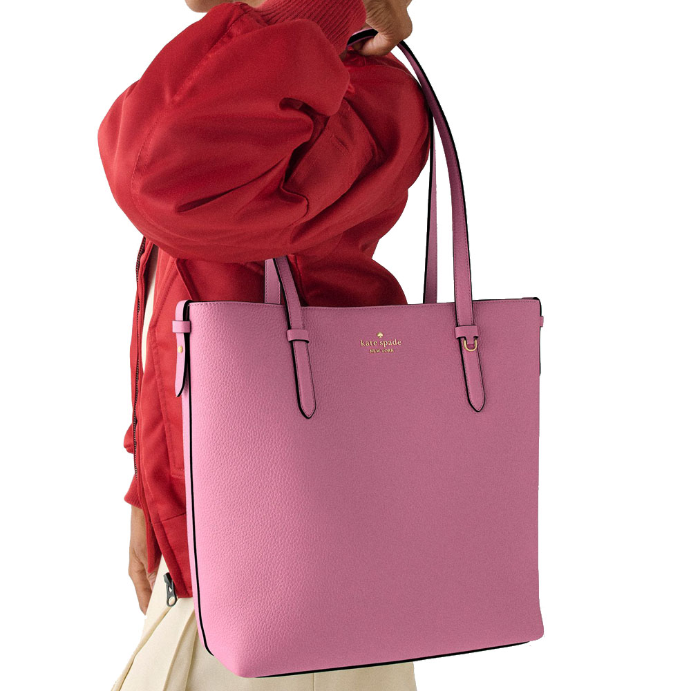 Kate Spade Juliette Leather Medium Tote Nouveau Rose Pink # KN188