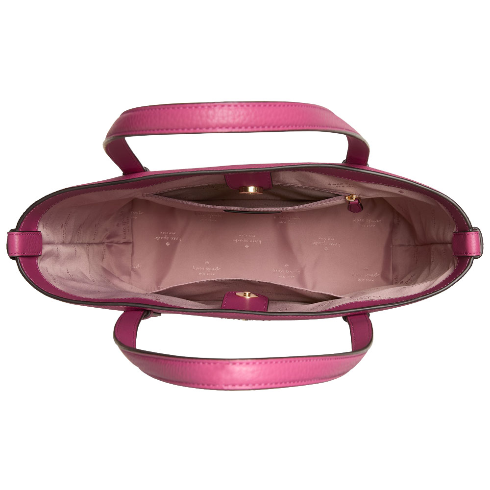 Kate Spade Juliette Leather Medium Tote Nouveau Rose Pink # KN188