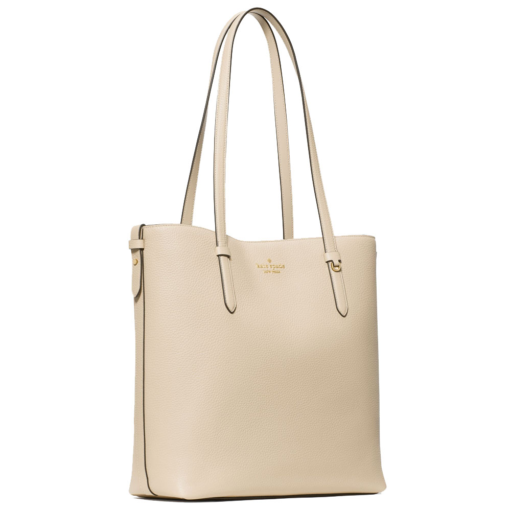 Kate Spade Juliette Leather Medium Tote Light Sand Beige # KN188