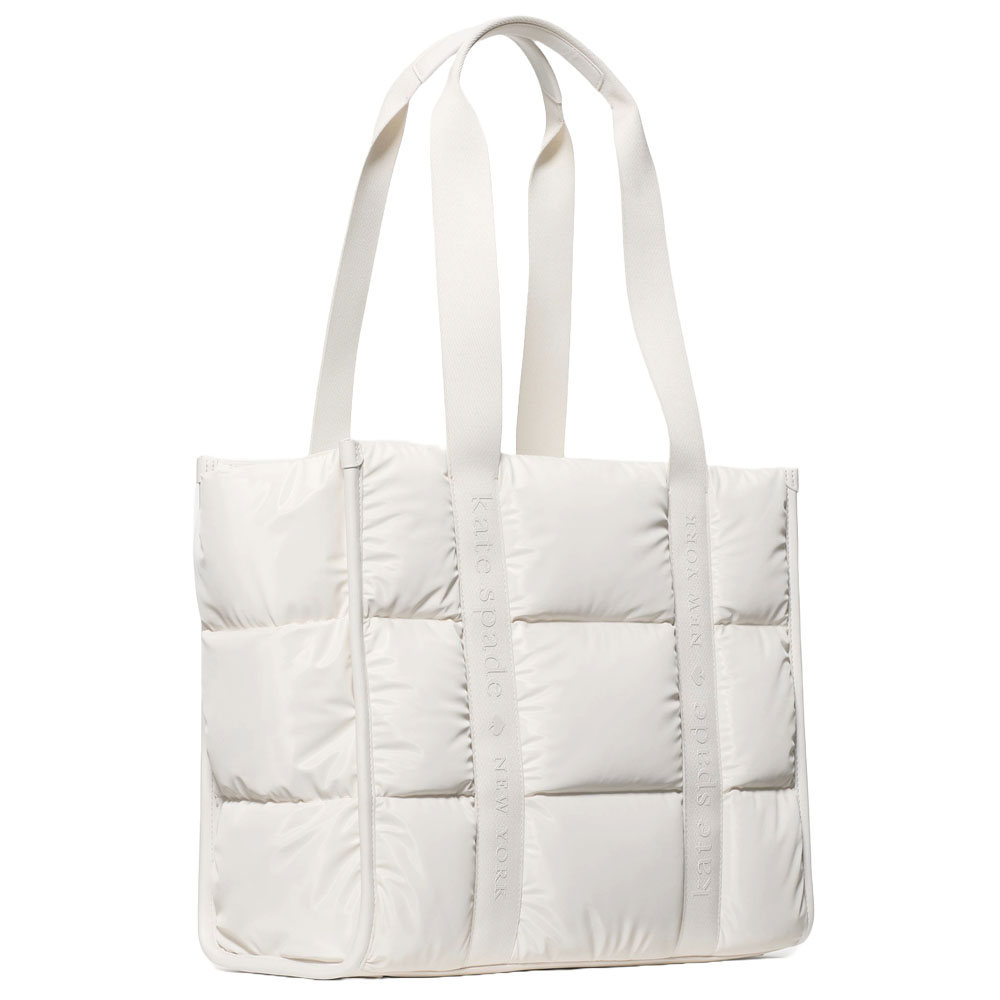 Kate Spade Kip Puffy Large Tote Optic White # KM667