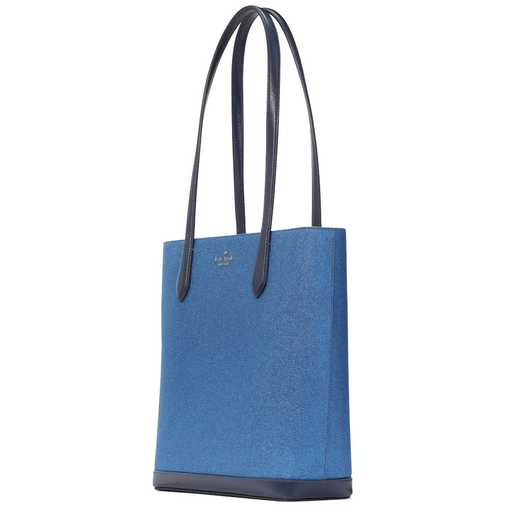 Kate Spade Glitter Tinsel Tote Parisian Navy # K9338