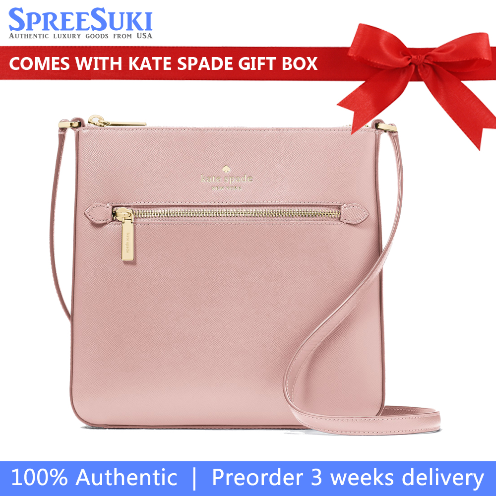 Kate Spade Sadie Saffiano Leather North South Crossbody Bag Sling Tutu Pink # K7379