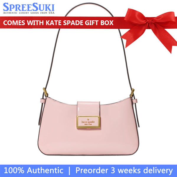 Kate Spade Reegan Patent Small Shoulder Bag Tutu Pink # KF530