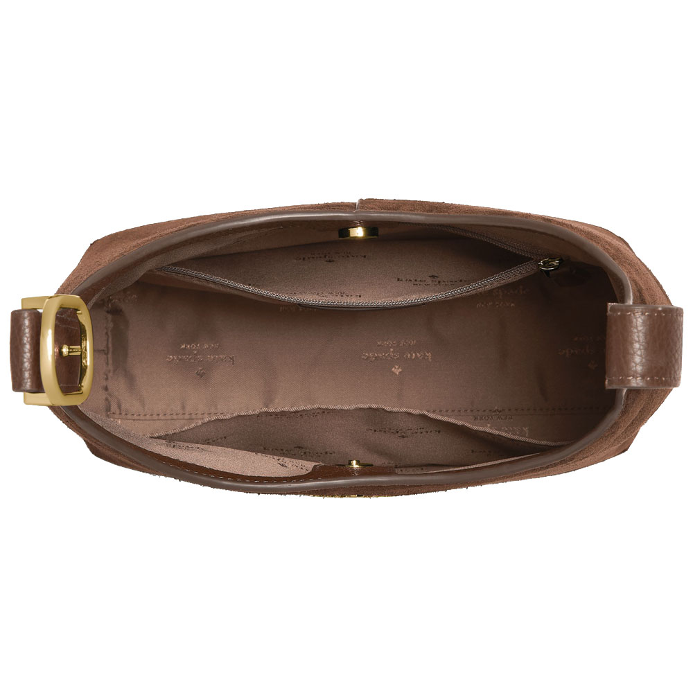 Kate Spade 454 Suede Small Shoulder Bag Hot Fudge Chocolate # KM472