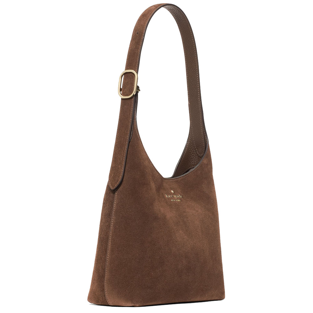Kate Spade 454 Suede Small Shoulder Bag Hot Fudge Chocolate # KM472