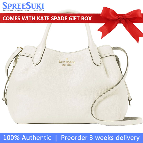 Kate Spade Crossbody Bag Sling Dumpling Large Satchel Bag Meringue White # K8134