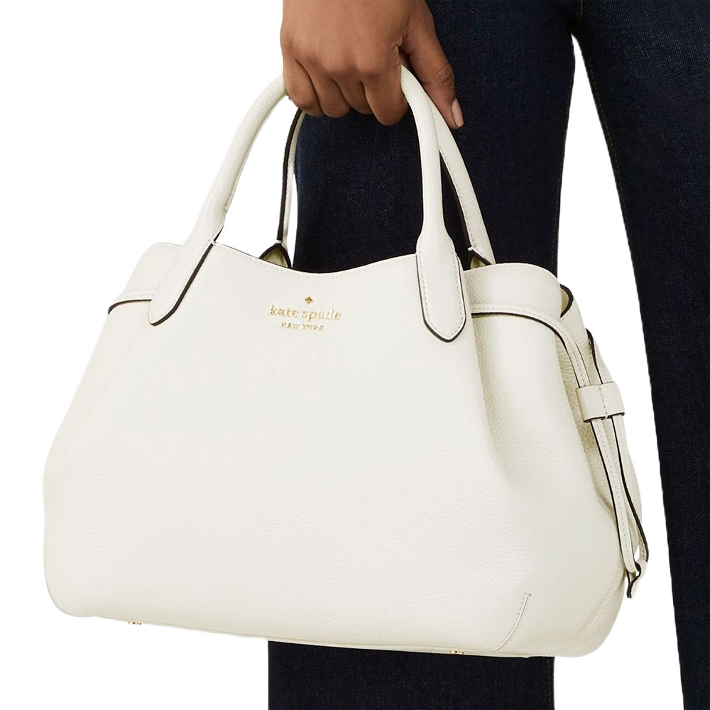 Kate Spade Crossbody Bag Sling Dumpling Large Satchel Bag Meringue White # K8134