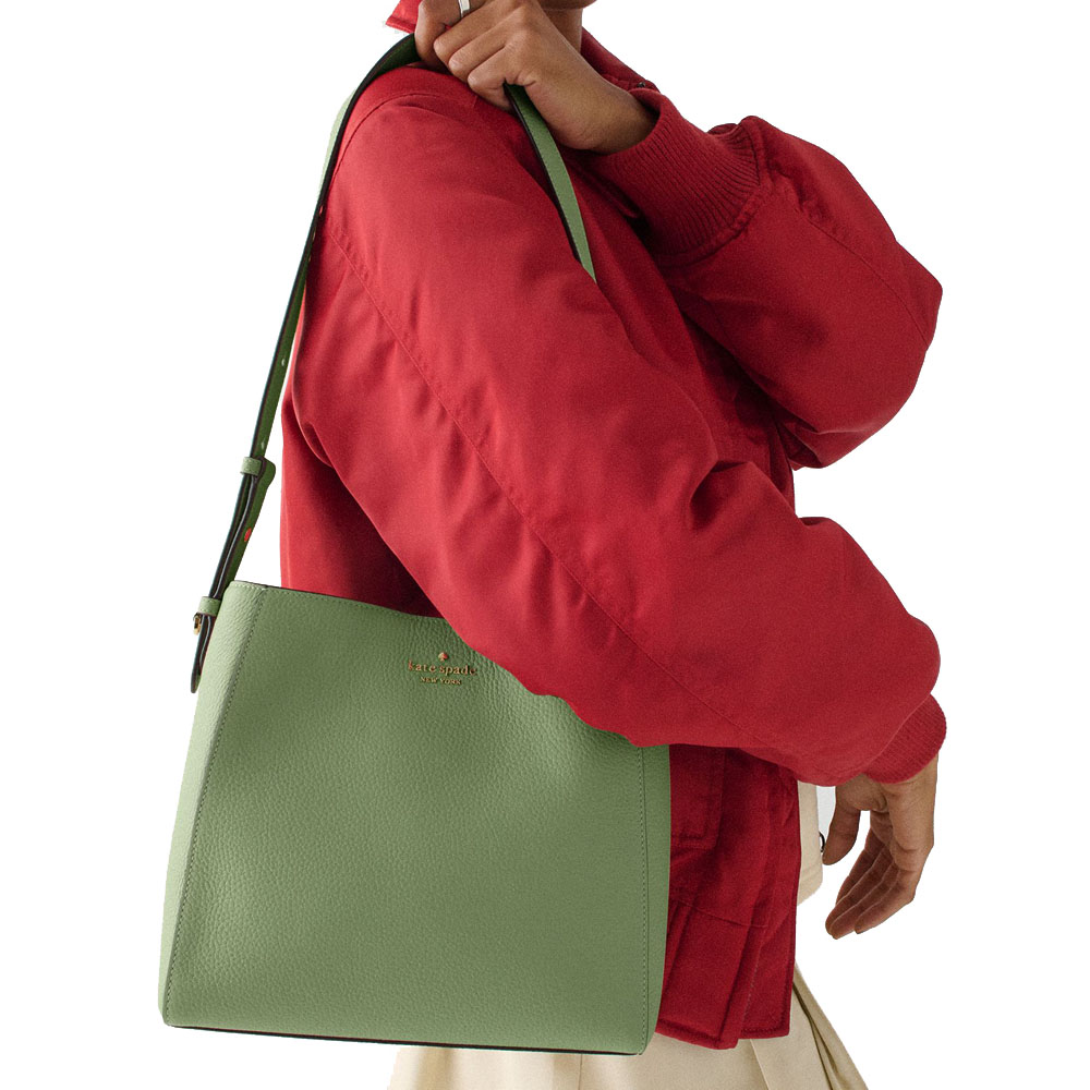 Kate Spade Juliette Medium Bucket Bag Cedar Stand Green # KM546