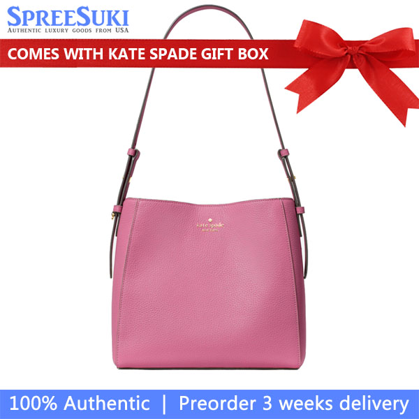 Kate Spade Juliette Medium Bucket Bag Nouveau Rose Pink # KM546