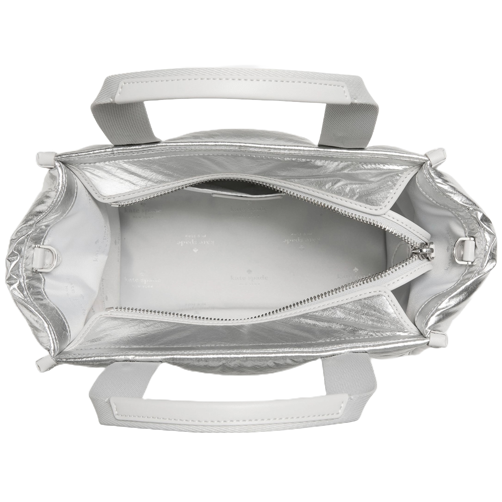 Kate Spade Kip Puffy Small Tote Silver # KO056