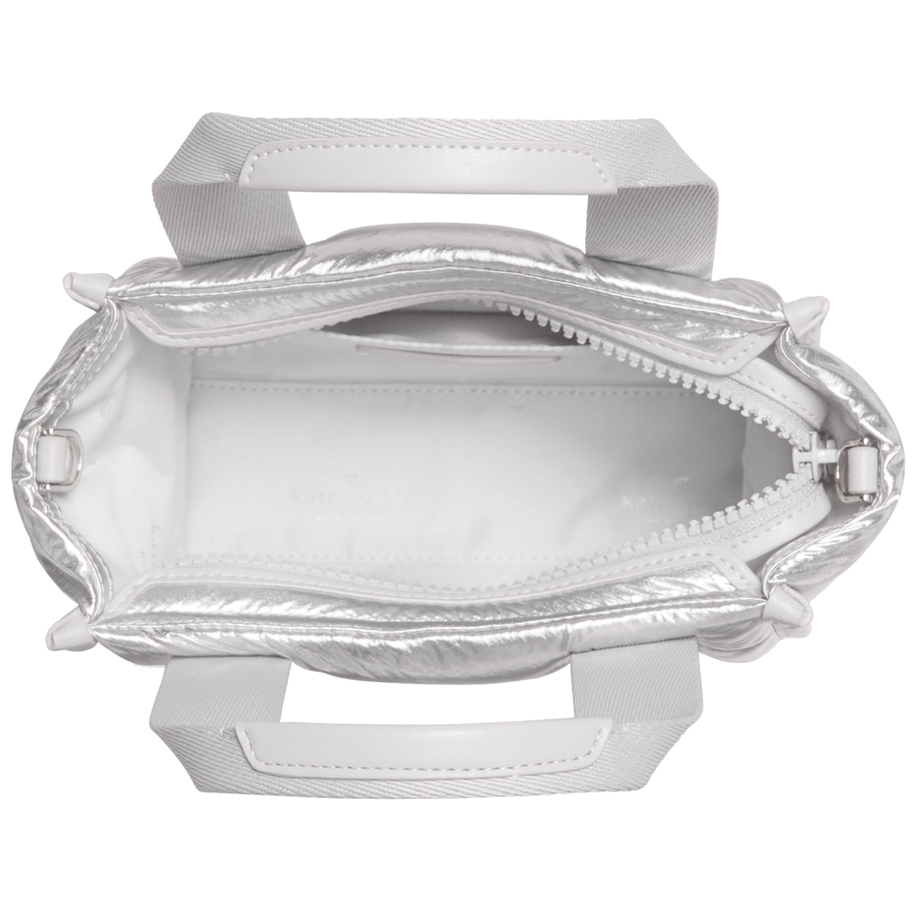 Kate Spade Kip Puffy Mini Tote Silver # KO054