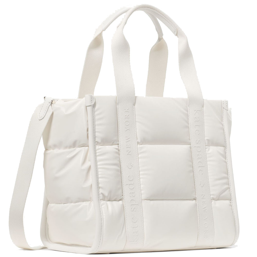 Kate Spade Kip Puffy Small Tote Optic White # KM669
