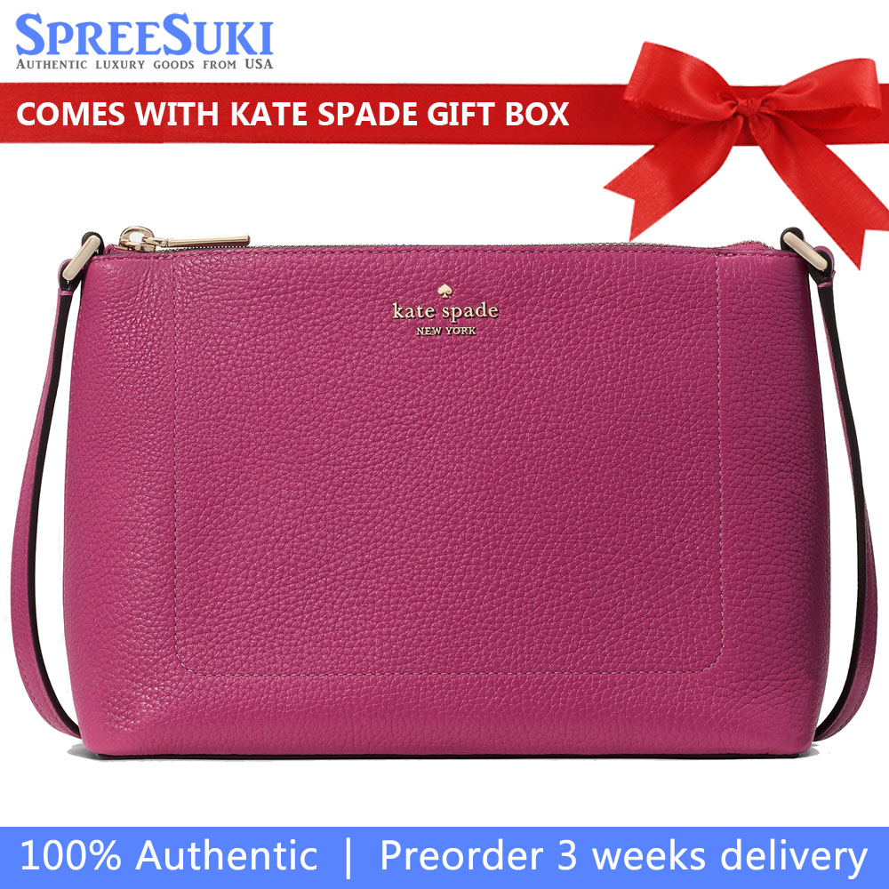 Kate Spade Leila Medium Crossbody Nouveau Rose Violet # KG464