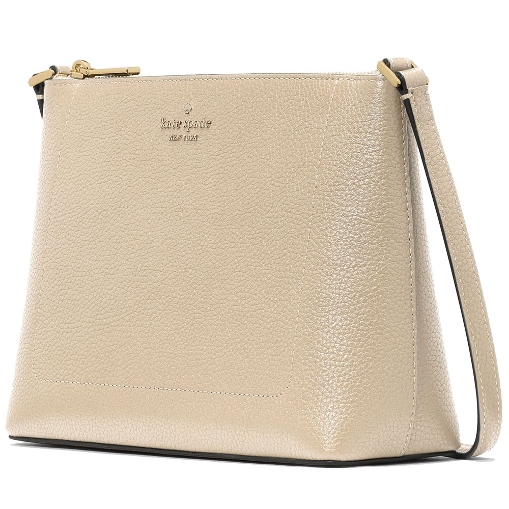 Kate Spade Leila Medium Crossbody Light Sand Beige # KG464
