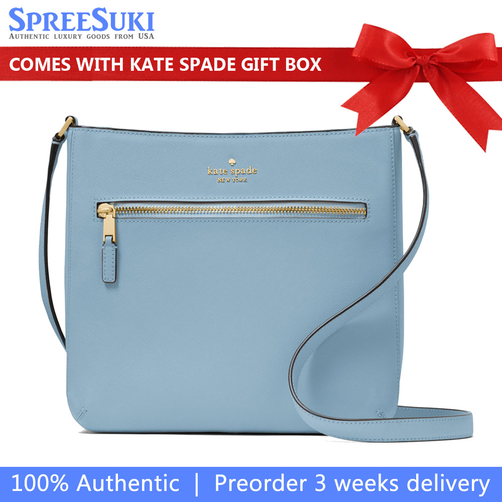 Kate Spade On Purpose Large Swingpack Crossbody Olympia Blue Dark blue # KF579