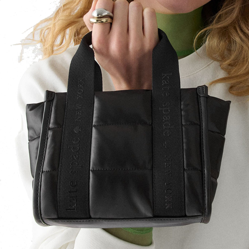 Kate Spade Kip Puffy Mini Tote Black # KM668