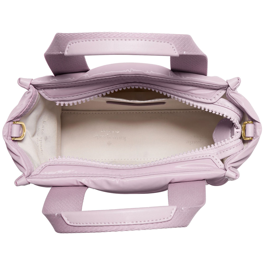 Kate Spade Kip Puffy Mini Tote Lavender Smoke Light Purple # KM668