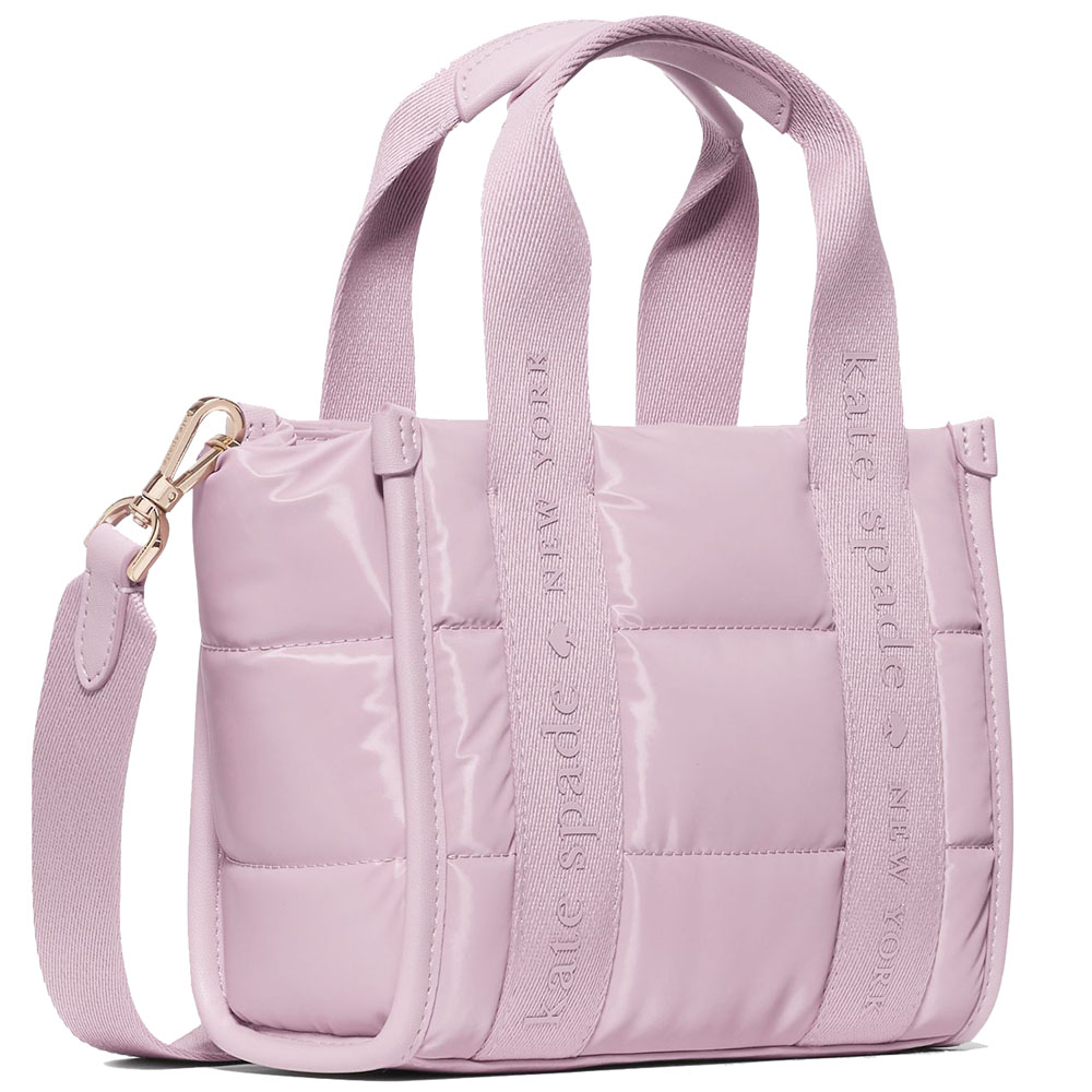Kate Spade Kip Puffy Mini Tote Lavender Smoke Light Purple # KM668