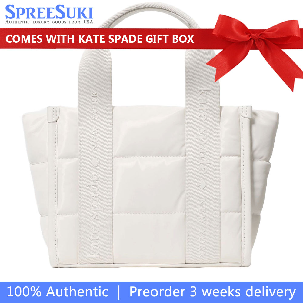 Kate Spade Kip Puffy Mini Tote Optic White # KM668