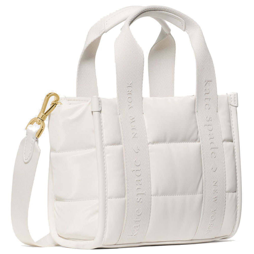 Kate Spade Kip Puffy Mini Tote Optic White # KM668