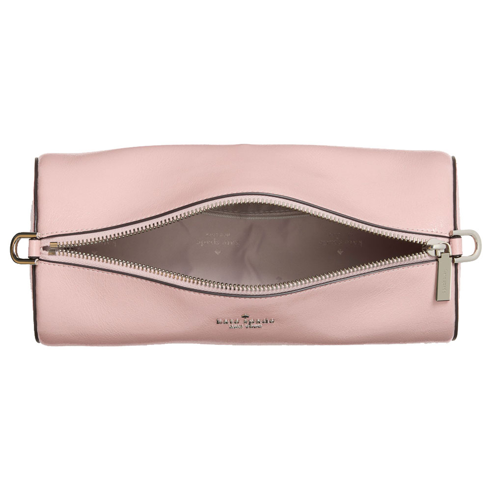 Kate Spade Roulette Glazed Leather Medium Shoulder Bag Tutu Pink Light pink # KN202