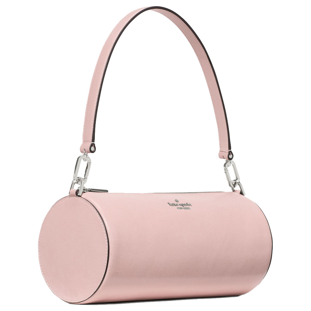 Kate Spade Roulette Glazed Leather Medium Shoulder Bag Tutu Pink Light pink # KN202