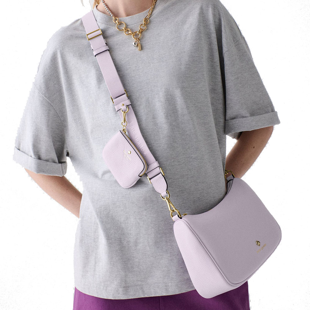 Kate Spade Emma Shoulder Bag Light Frozen Lilac Light Purple # KK068