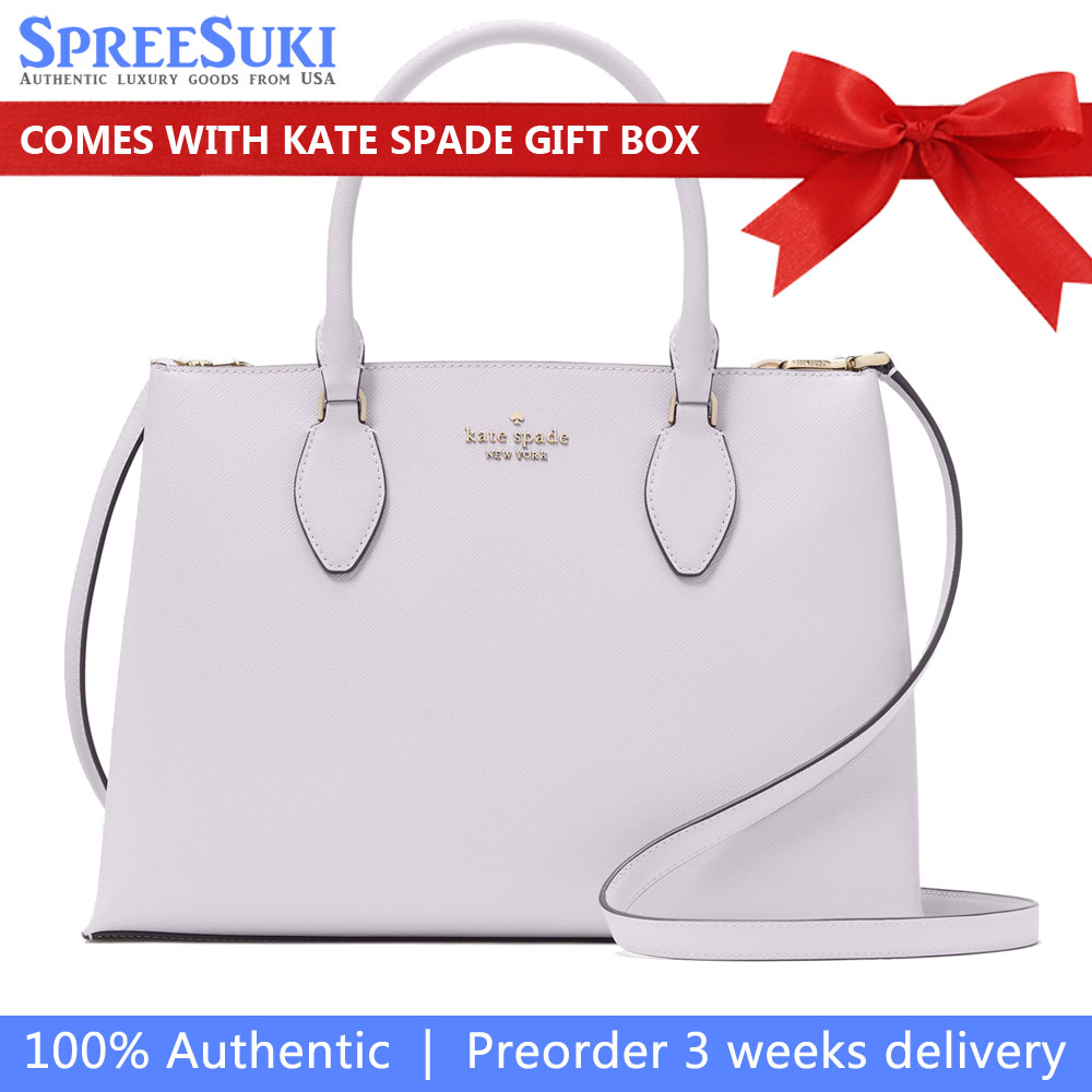 Kate Spade Rae Medium Satchel Lilac Moonlight Light Purple # KK310