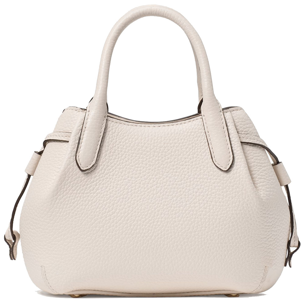 Kate Spade Crossbody Bag Sling Dumpling Pebbled Leather Mini Satchel Parchment Off White # KI859