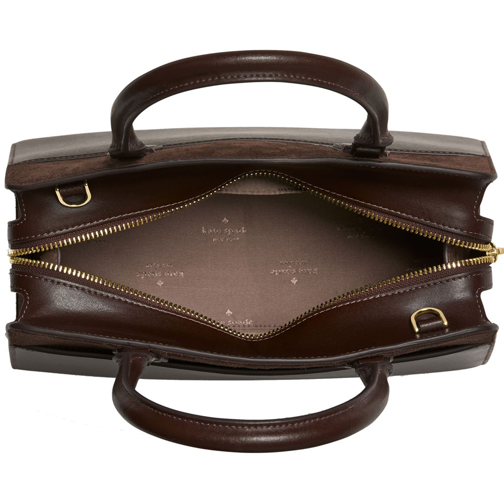 Kate Spade Madison Suede Medium Satchel Hot Fudge Chocolate # KM660