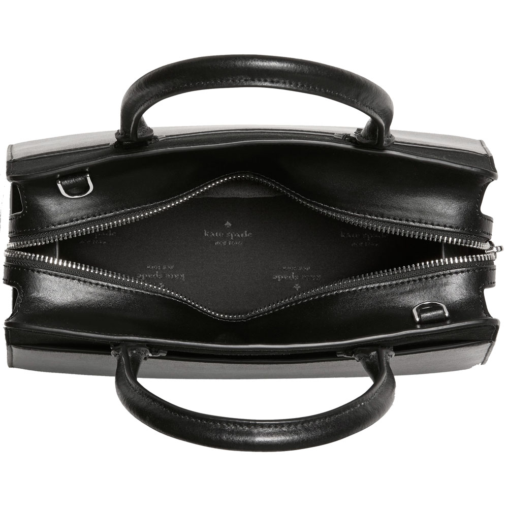 Kate Spade Madison Suede Medium Satchel Black Suede # KM660