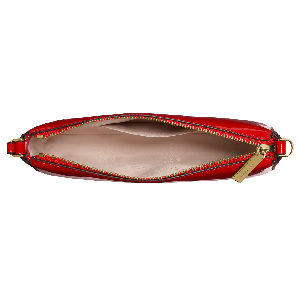 Kate Spade Bridget Patent Convertible Wristlet Ks Bright Red # KN251