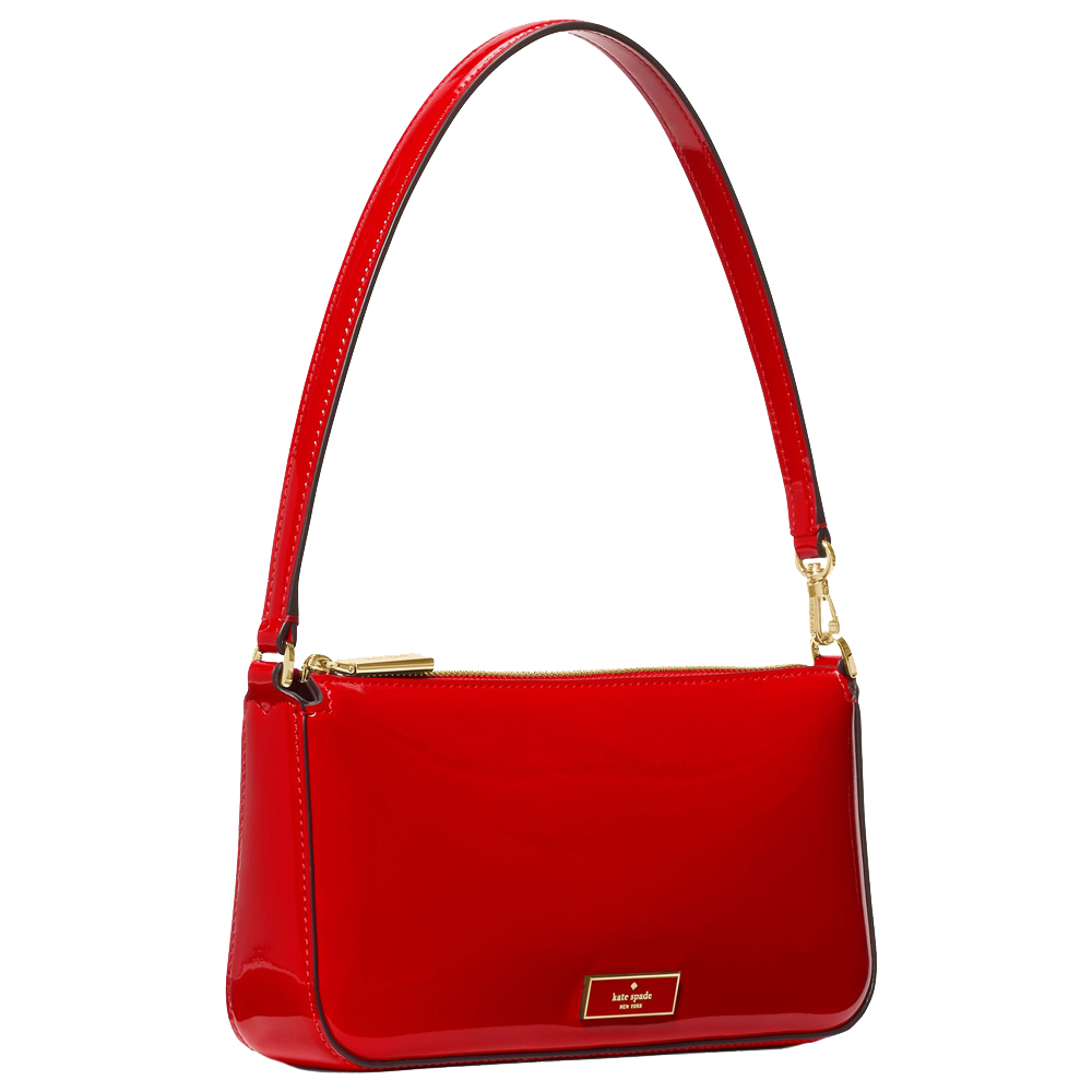 Kate Spade Bridget Patent Convertible Wristlet Ks Bright Red # KN251