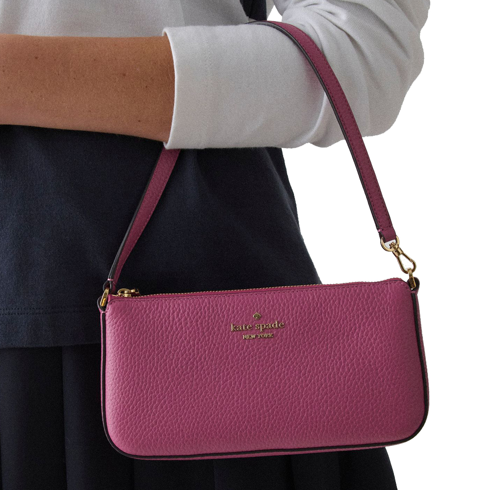 Kate Spade Juliette Convertible Wristlet Nouveau Rose Pink # KM512