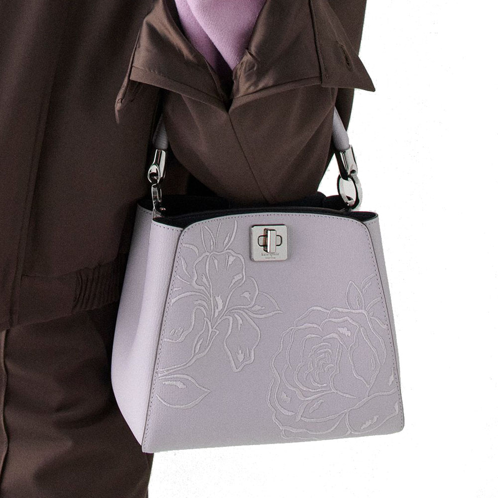 Kate Spade Phoebe Small Top Handle Bag Light Frozen Lilac Light Purple # KN244