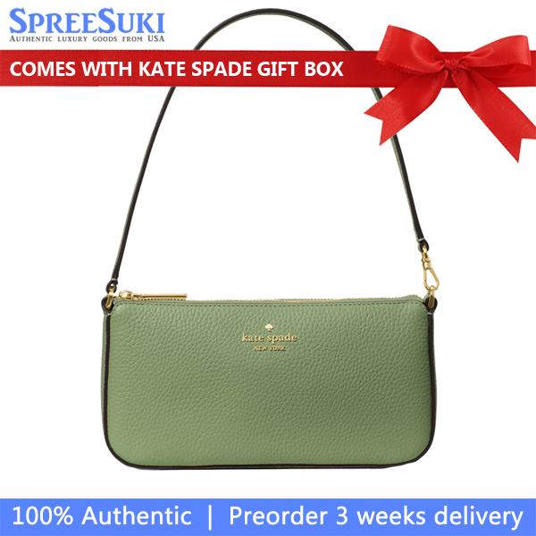 Kate Spade Juliette Convertible Wristlet Cedar Stand Army Green # KM512