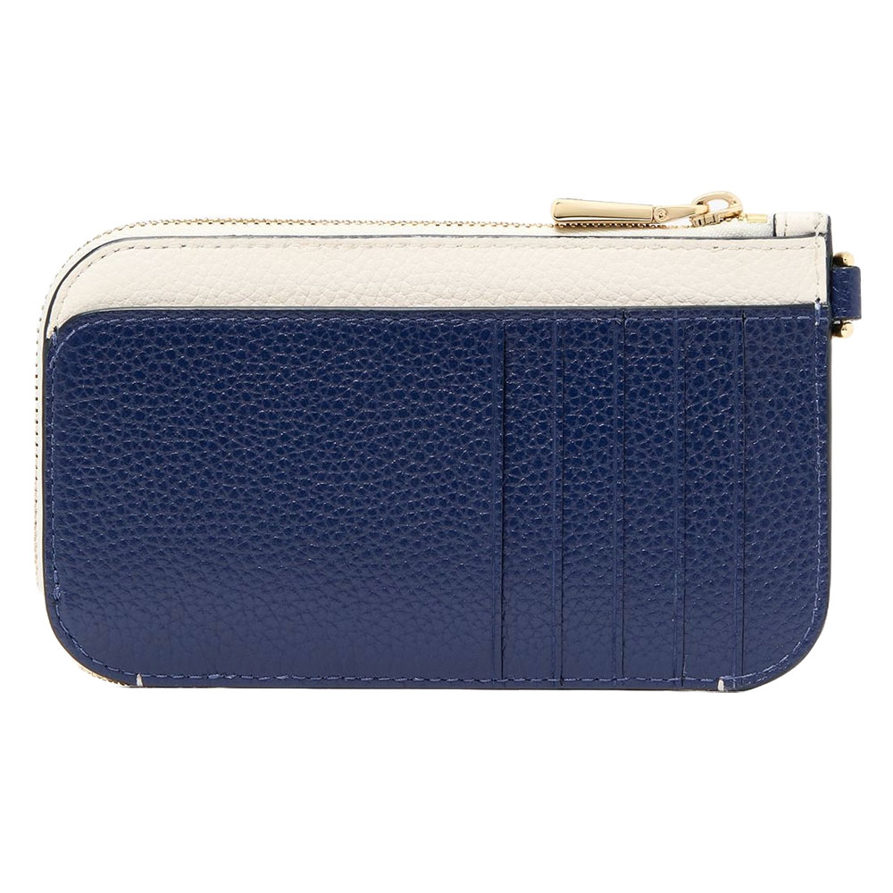 Kate Spade Ava Colorblocked Coin Card Case Wristlet Stone Path Multi White # KF932