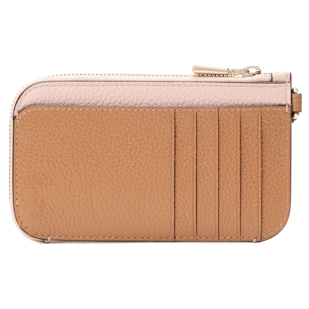 Kate Spade Ava Colorblocked Coin Card Case Wristlet Rose Smoke Multi Pink # KF932