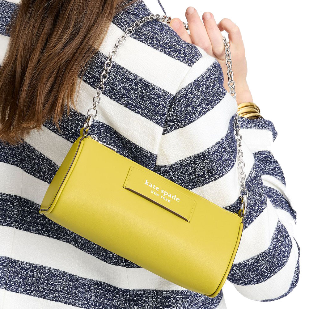 Kate Spade Label Pochette Tigers Eye Yellow # KI726-1