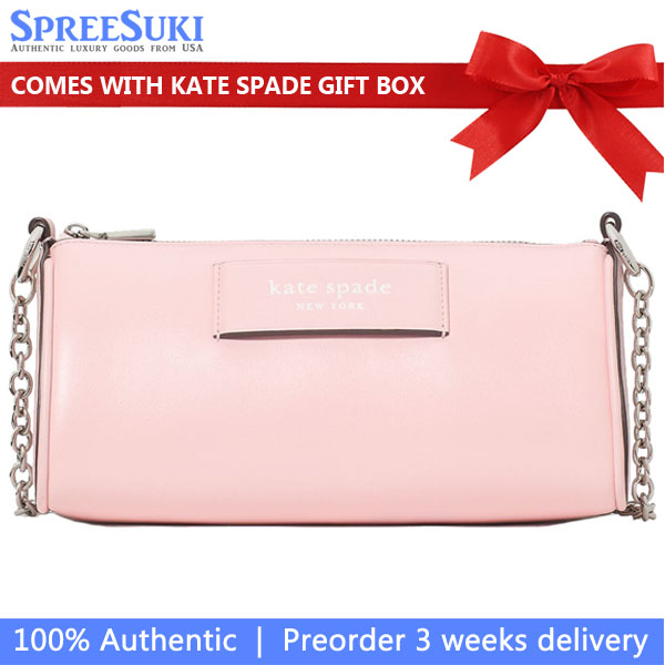 Kate Spade Label Pochette Pastry Pink Blush Pink # KI726-1