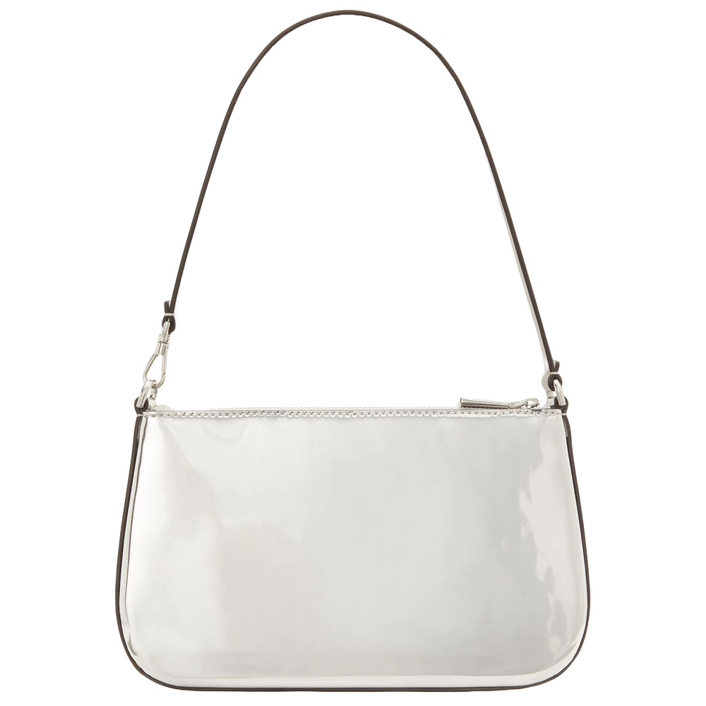 Kate Spade Sam Icon Metallic Mini Pochette Silver # KH161