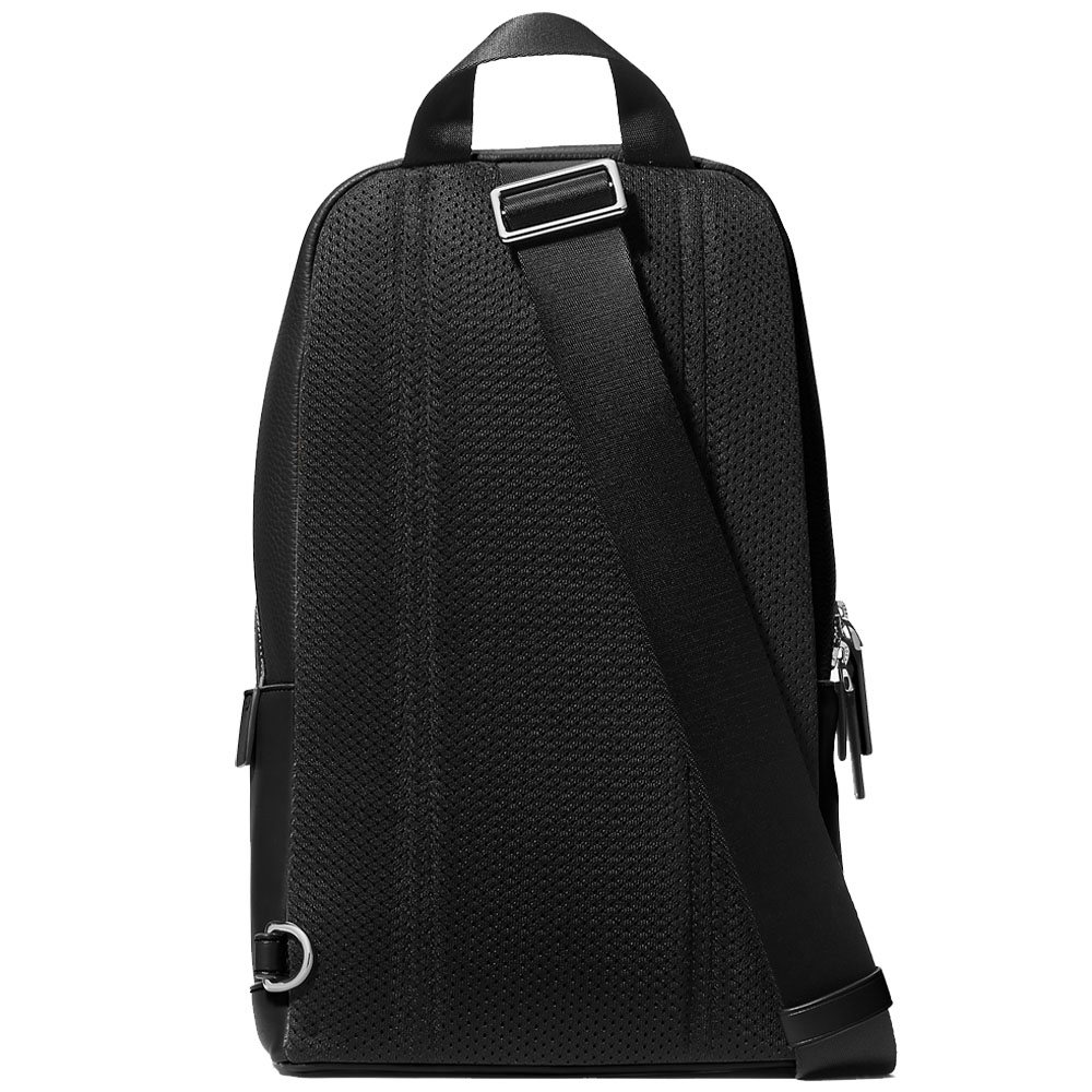 Michael Kors Cooper Pebbled Leather Sling Pack Black # 37S4LCOY1L