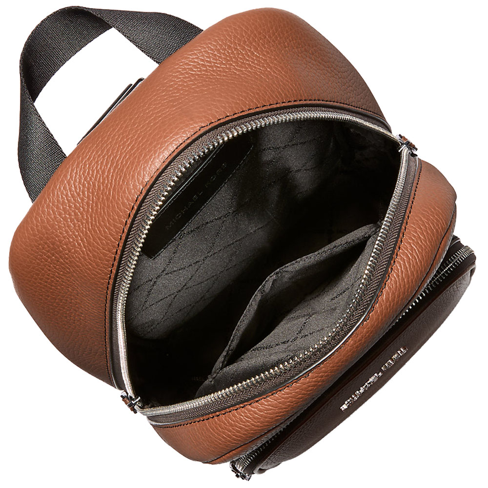 Michael Kors Cooper Pebbled Leather Sling Pack Luggage Brown # 37S4LCOY1L